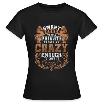 Détective Clue Détective - T-shirt Femme - noir - Devant - AI Model Female 172 dark (172cm)