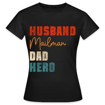 Post parcel service - Women's T-Shirt - black - Front - AI Model Female 172 dark (172cm)
