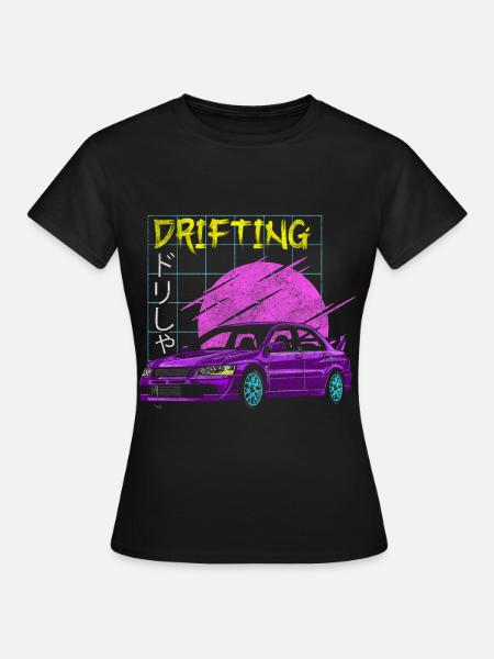 Drifting Tuning Fahrzeug Jdm - Frauen T-Shirt - Schwarz