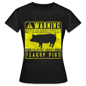 Schwein zucht - Frauen T-Shirt - Schwarz - Vorne - AI Model Female 172 dark (172cm)