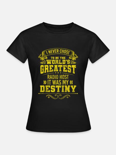 Moderator Radioshow Beruf Retro - Frauen T-Shirt - Schwarz