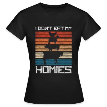 Vegan Lebensweise Einstellung Ethik - Frauen T-Shirt - Schwarz - Vorne - AI Model Female 172 dark (172cm)
