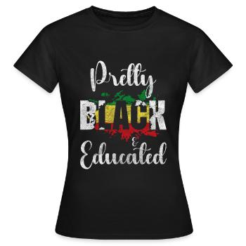 Afrika Serengeti Naturschutz Elefant - Frauen T-Shirt - Schwarz - Vorne - AI Model Female 172 dark (172cm)