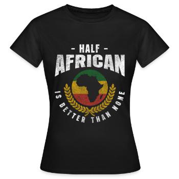 Culture Steppe Nature Conservation Giraffe - Women's T-Shirt - black - Front - AI Model Female 172 dark (172cm)