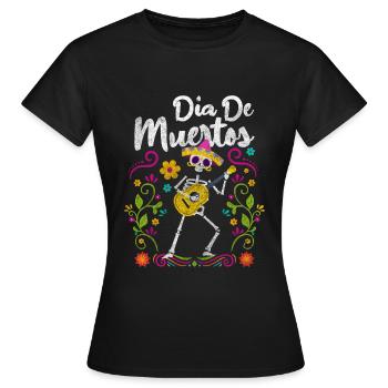 Mexico Feast Bone Commemoration - Women's T-Shirt - black - Front - AI Model Female 172 dark (172cm)