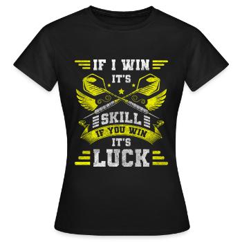 Dart Disc Bière Bullseye - T-shirt Femme - noir - Devant - AI Model Female 172 dark (172cm)
