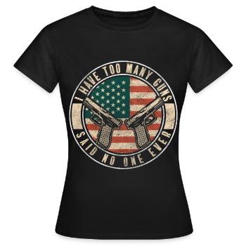 Club d’armes - T-shirt Femme - noir - Devant - AI Model Female 172 dark (172cm)