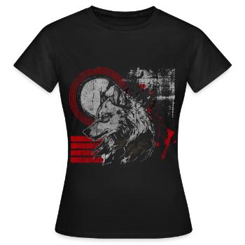 Trash Polka Motif Polka Rouge - T-shirt Femme - noir - Devant - AI Model Female 172 dark (172cm)