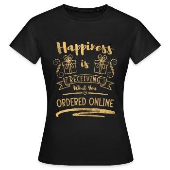 Shopping Shop Girlfriend Queen - Women's T-Shirt - black - Front - AI Model Female 172 dark (172cm)