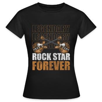 Musique rock Musique - T-shirt Femme - noir - Devant - AI Model Female 172 dark (172cm)