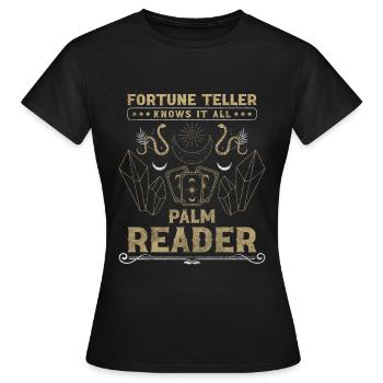 Wahrsager Tarot Schicksal - Frauen T-Shirt - Schwarz - Vorne - AI Model Female 172 dark (172cm)