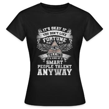 Wahrsager Horoskop Spirituell Schicksal - Frauen T-Shirt - Schwarz - Vorne - AI Model Female 172 dark (172cm)