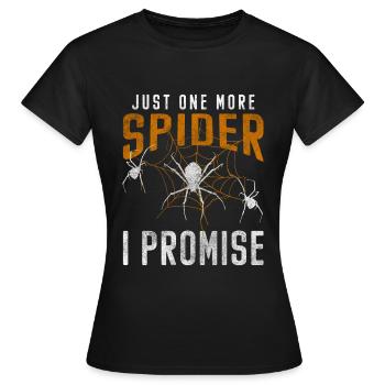 Spinnen Arachnide Giftig Phobie - Frauen T-Shirt - Schwarz - Vorne - AI Model Female 172 dark (172cm)