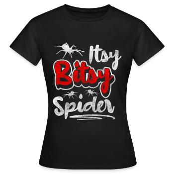 Spinne Haustier Biss Horror - Frauen T-Shirt - Schwarz - Vorne - AI Model Female 172 dark (172cm)