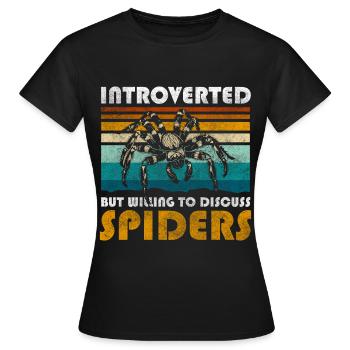 Spinne Biss Insekt - Frauen T-Shirt - Schwarz - Vorne - AI Model Female 172 dark (172cm)