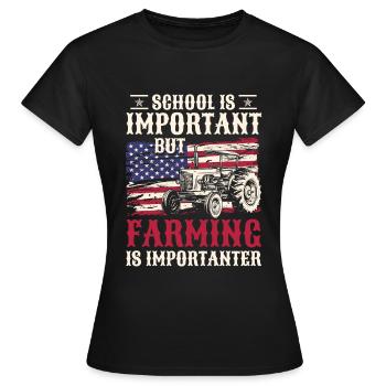 Farmer Field Field - Women's T-Shirt - black - Front - AI Model Female 172 dark (172cm)
