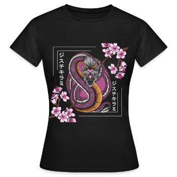 Orient Orientalisch Legenden Zeitreise - Frauen T-Shirt - Schwarz - Vorne - AI Model Female 172 dark (172cm)