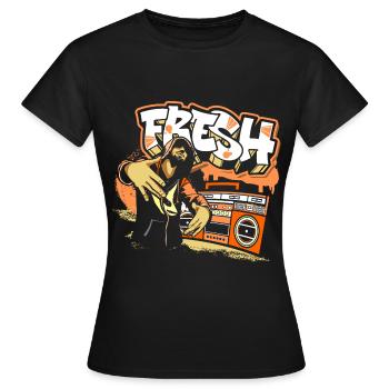 Urban Spray Can Breakdance Streetstyle - T-shirt Femme - noir - Devant - AI Model Female 172 dark (172cm)