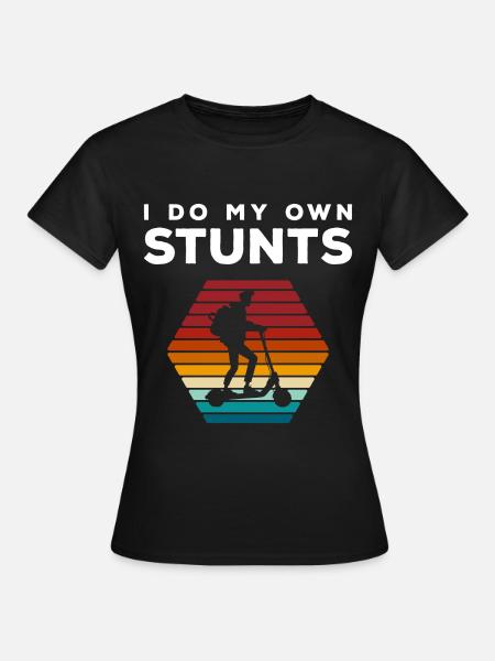 E-Scooter Strom Motor - Frauen T-Shirt - Schwarz