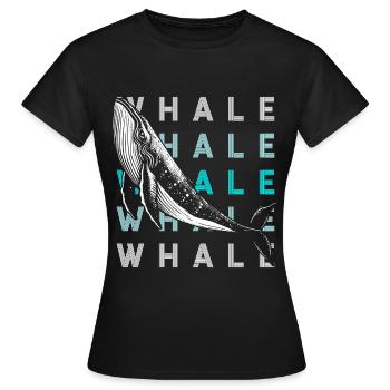 Mammifère marin - T-shirt Femme - noir - Devant - AI Model Female 172 dark (172cm)