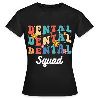 Spécialiste des dents Mâchoire - T-shirt Femme - noir - Devant - AI Model Female 172 dark (172cm)