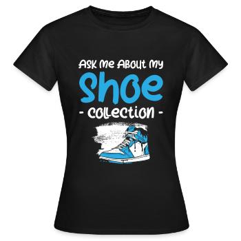 Shoes - Women's T-Shirt - black - Front - AI Model Female 172 dark (172cm)