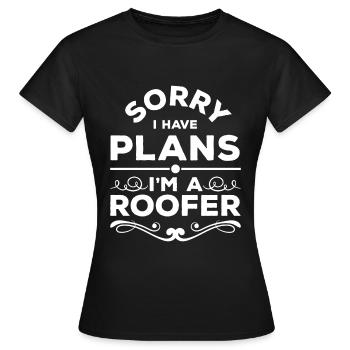 Maison de la profession de charpentier - T-shirt Femme - noir - Devant - AI Model Female 172 dark (172cm)
