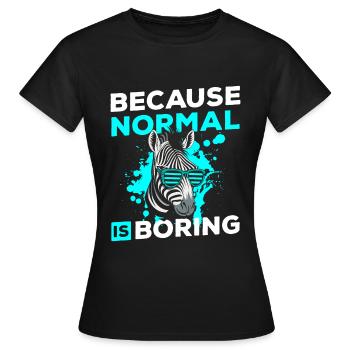 Zebrastreifen Wildnis Pferde Tierschützer - Frauen T-Shirt - Schwarz - Vorne - AI Model Female 172 dark (172cm)