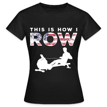 Rameur Rameur - T-shirt Femme - noir - Devant - AI Model Female 172 dark (172cm)