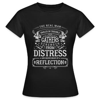 Hommes Vacances Mari - T-shirt Femme - noir - Devant - AI Model Female 172 dark (172cm)