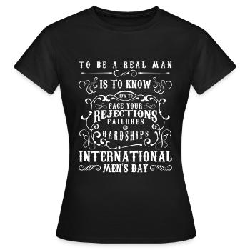 Barbe de vacances pour homme - T-shirt Femme - noir - Devant - AI Model Female 172 dark (172cm)