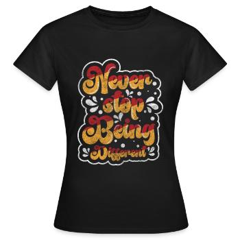 Individuel Différent Respect Spécial - T-shirt Femme - noir - Devant - AI Model Female 172 dark (172cm)