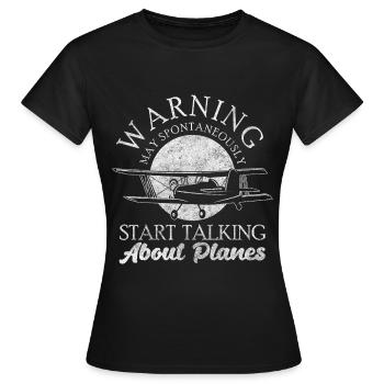 Maquette d’avion Maquettiste Voltige Voltige - T-shirt Femme - noir - Devant - AI Model Female 172 dark (172cm)