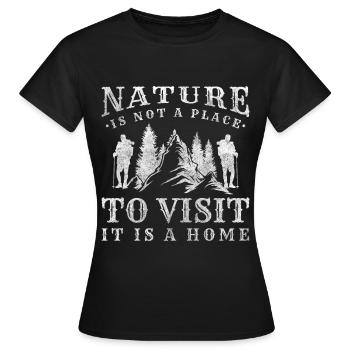 Mountaineer Randonnée en montagne Descente en rappel - T-shirt Femme - noir - Devant - AI Model Female 172 dark (172cm)