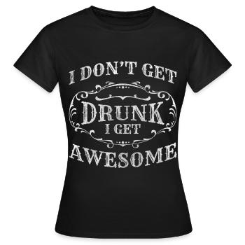 Tournée des bars pour célébrer Funny Squad - T-shirt Femme - noir - Devant - AI Model Female 172 dark (172cm)