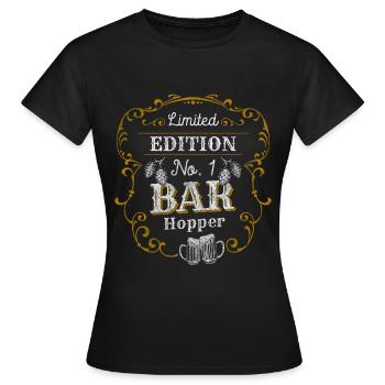 Barhopping Besaufen Geburtstag Disko - Frauen T-Shirt - Schwarz - Vorne - AI Model Female 172 dark (172cm)