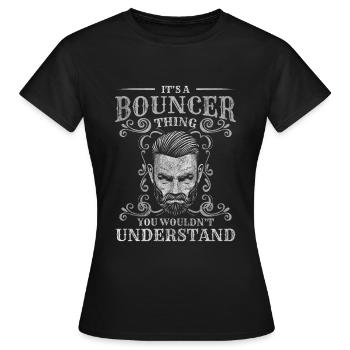 Security Disko Konzert Fitness - Frauen T-Shirt - Schwarz - Vorne - AI Model Female 172 dark (172cm)