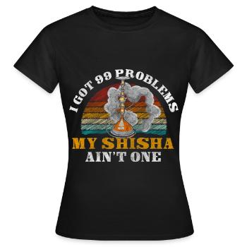 Hookah Kohle Blubbern - Frauen T-Shirt - Schwarz - Vorne - AI Model Female 172 dark (172cm)