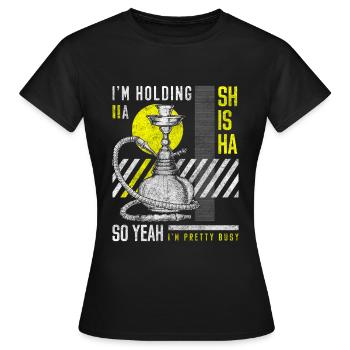 Shisha Tabak Blubbern - Frauen T-Shirt - Schwarz - Vorne - AI Model Female 172 dark (172cm)
