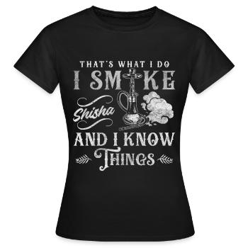 Hookah Qualm Orientalisch - Frauen T-Shirt - Schwarz - Vorne - AI Model Female 172 dark (172cm)