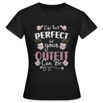 Mode Trendsetter Modell Modisch - Frauen T-Shirt - Schwarz - Vorne - AI Model Female 172 dark (172cm)