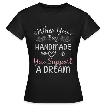 Mode Centre commercial Catwalk Shopping Queen - T-shirt Femme - noir - Devant - AI Model Female 172 dark (172cm)