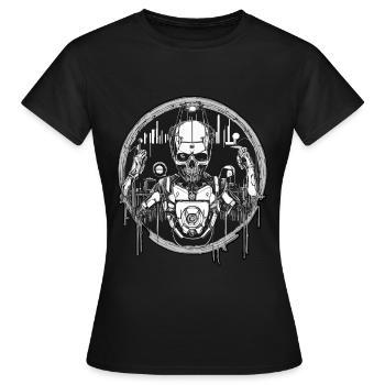 Music Deejay House Robotics - Women's T-Shirt - black - Front - AI Model Female 172 dark (172cm)