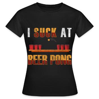 Pong Ball Sport Fun - T-shirt Femme - noir - Devant - AI Model Female 172 dark (172cm)