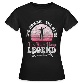 Femme de fitness mature - T-shirt Femme - noir - Devant - AI Model Female 172 dark (172cm)
