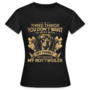 Rassehund Hundeliebe Stark - Frauen T-Shirt - Schwarz - Vorne - AI Model Female 172 dark (172cm)