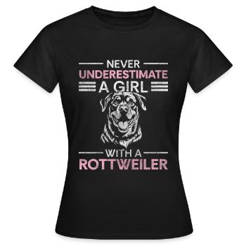 Rassehund Loyalität Hundeliebhaber Gassi - Frauen T-Shirt - Schwarz - Vorne - AI Model Female 172 dark (172cm)