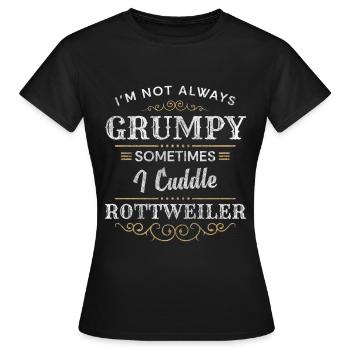 Rassehund Hunderasse Hundehalter Aufpasser - Frauen T-Shirt - Schwarz - Vorne - AI Model Female 172 dark (172cm)