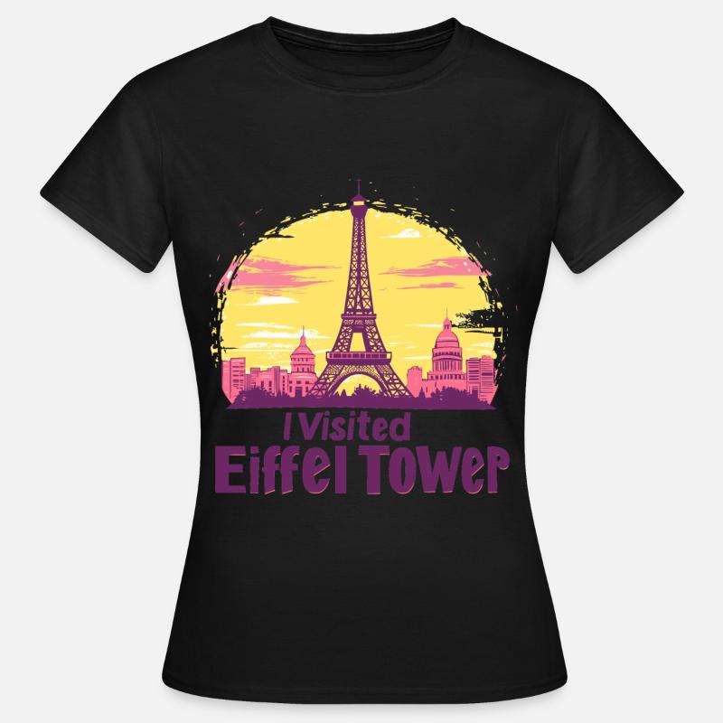 Eiffel Tower in Paris - Women's T-Shirt - black