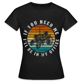 Bauer Beruf Ernte Demonstrieren - Frauen T-Shirt - Schwarz - Vorne - AI Model Female 172 dark (172cm)
